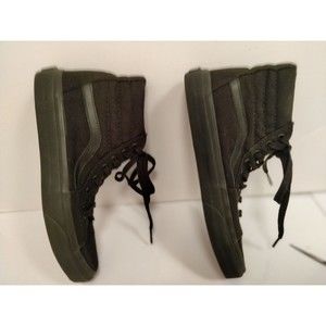 Vans Unisex Skate High tops Black Canvas Men's US 8.0 Women's Us 9.5 Lace Up...
